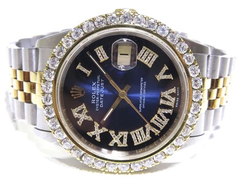 rolex datejust 36 quadrante blu|rolex 36mm datejust diamond bezel.